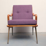 Fauteuil violet 1950