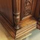 Art Nouveau buffet in carved oak with vine decoration