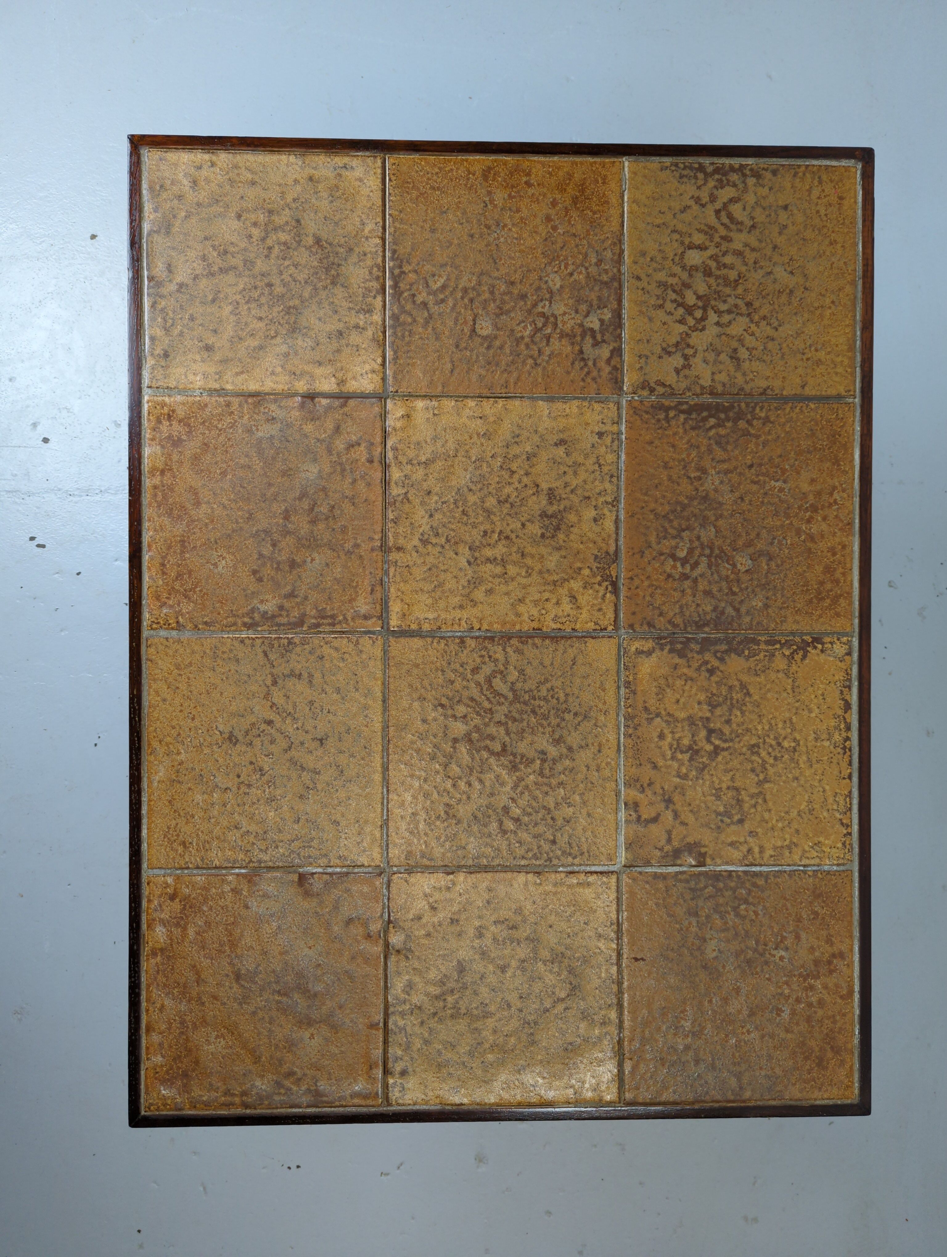 Metal and ceramic coffee table