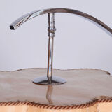 20th Century Czech Bauhaus Chrome Floor Lamp with Parchment Shade, 1920s