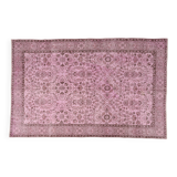 Light Pink Colour Handmade Vintage Turkish Rug