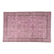 Light Pink Colour Handmade Vintage Turkish Rug