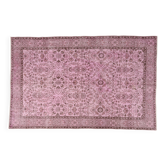 Light Pink Colour Handmade Vintage Turkish Rug