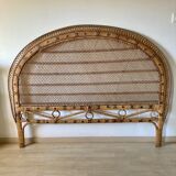 Rattan and wicker headboard