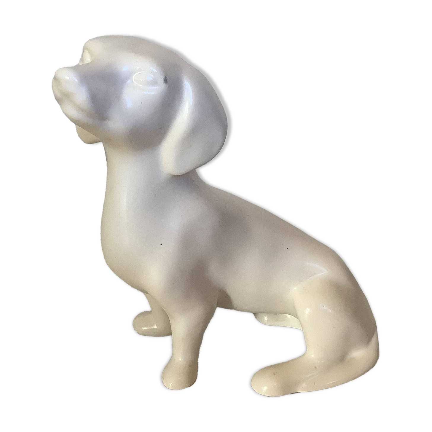 White ceramic dog