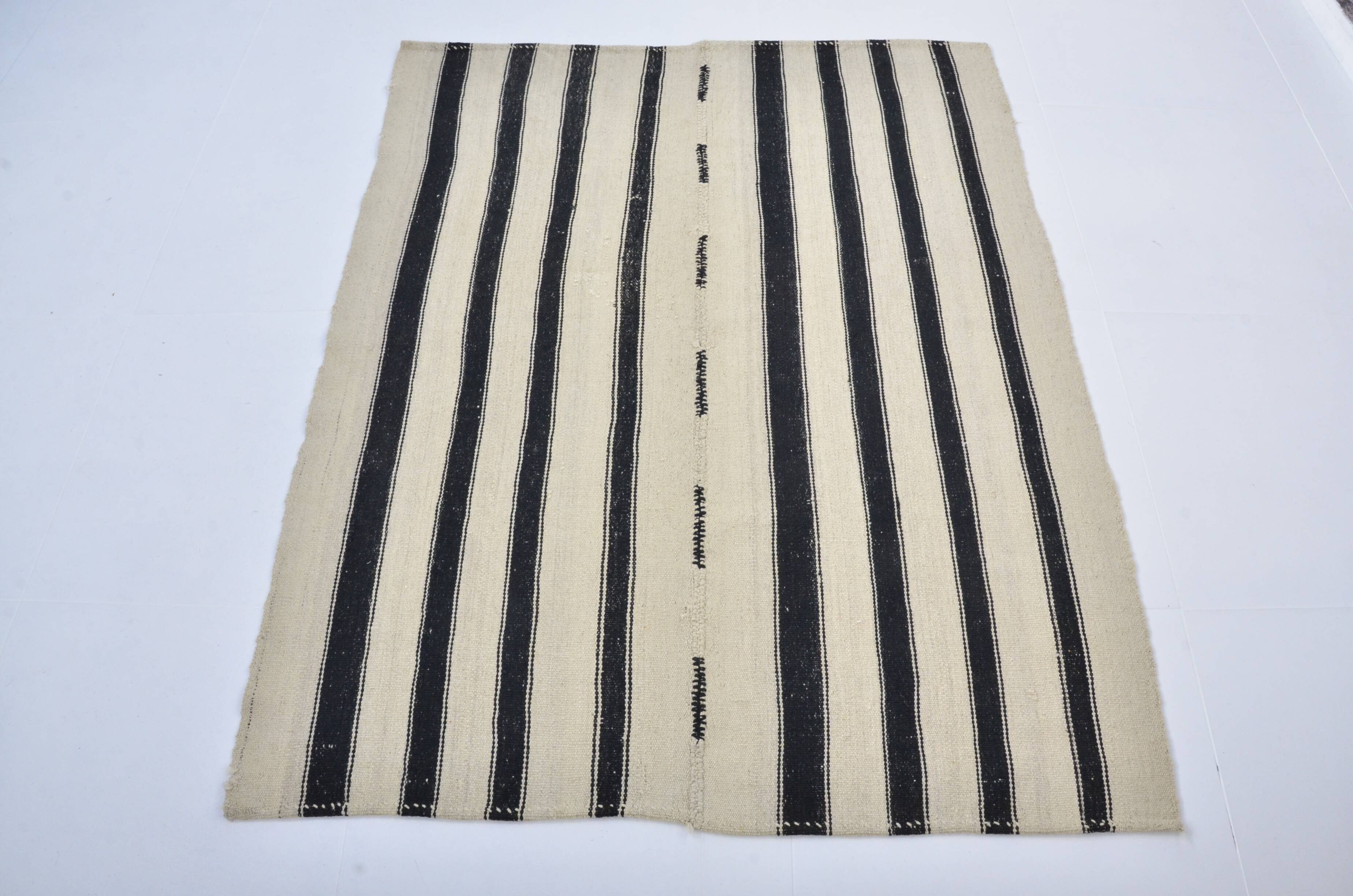 Vintage Stipe Anatolian Kilim Rug sku 3392