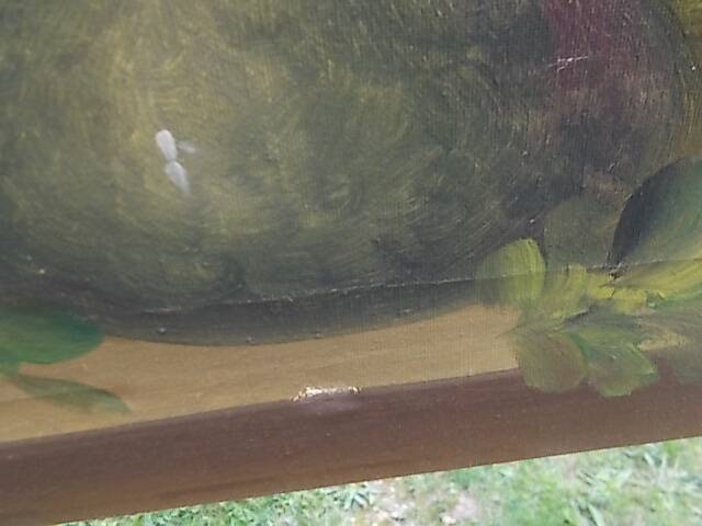 Large painting of a bouquet of flowers 91.5 x 60.5