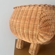 Panier éléphant en rotin