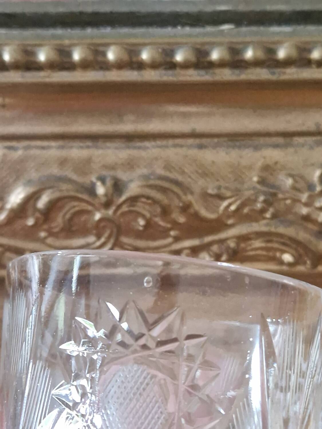 Vintage carved chiseled glasses