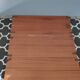 Shelf String black metal structure and 3 teak veneer boards