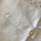 Pair of embroidered 19th linen linen pillowcases