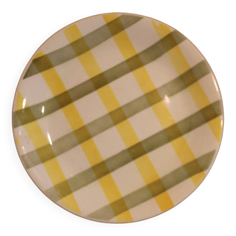 Flat plate - Torchon pattern - Moulin des Loups earthenware