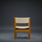 Mid-Century Armchair Teak and Woole, 1960s