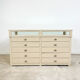 Vintage painted jewellery counter with top display