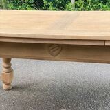 Renovated art deco extendable wooden dining table 235cm