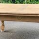 Table à manger extensible art déco rénovée en bois 235cm