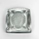 Ashtray in thick pleated glass