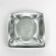 Ashtray in thick pleated glass
