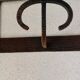 Wall-mounted coat rack mirror in wrought iron – Rustic / country style