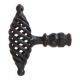 Antique twisted wrought iron door handle