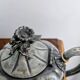 Vintage Shaw & Fisher Sheffield metal tin teapot