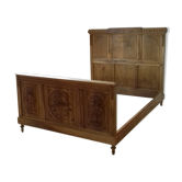 Bed and headboard art deco