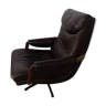 Chaise longue en cuir vintage, inclinable
