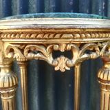 Louis XVI style harness in gilded wood and marble