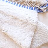 Blue and White Berber Rug - 345 x 252 cm