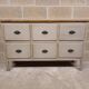 6-drawer craft cabinet with shell handles
