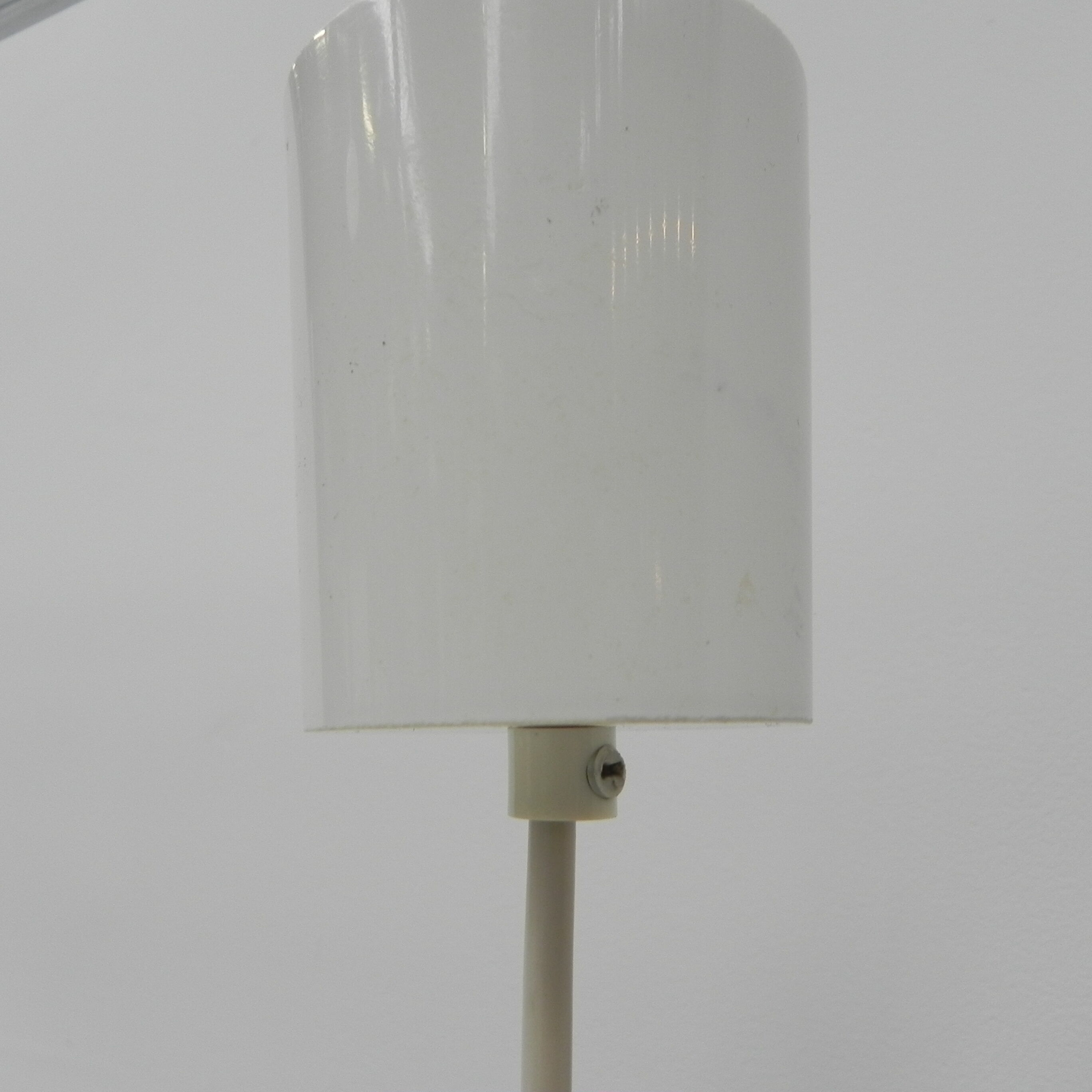 Vintage hanging lamp with aluminum shade