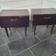 Pair of mahogany bedside tables