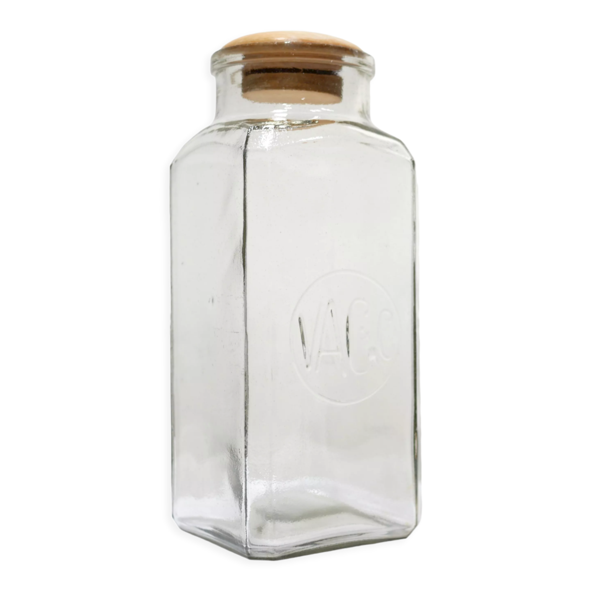 Vintage glass jar by et Compagnie