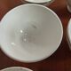Set 6 bowls cow creamer semi porcelain old
