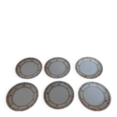 6 assiettes à dessert porcelaine de Limoges Charles Ahrenfeldt