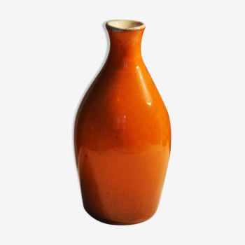 Orange German ceramic vase