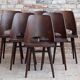 Set of 8 Mid Century Modern Dining Chairs by Radomir Hofman for TON, Model 514