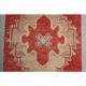 1970s Turkish Hand-Knotted Wool Cotton Red Runner Rug 104x260