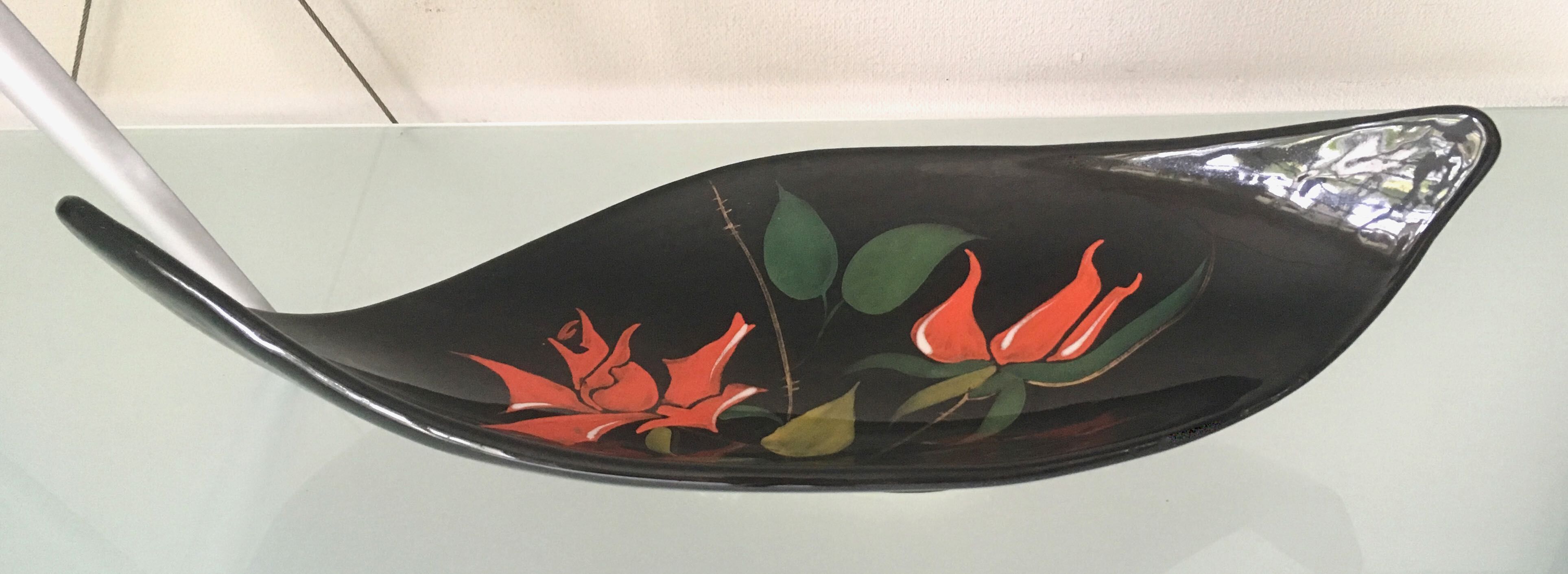 Coupe faïencerie de Longwy 1950