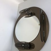 Lupi Crystal Luxor Mirror with 2 integrated wall lights and shelf