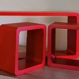 Etagères Vintage • Éléments modulables • Bois Laqué • 1980