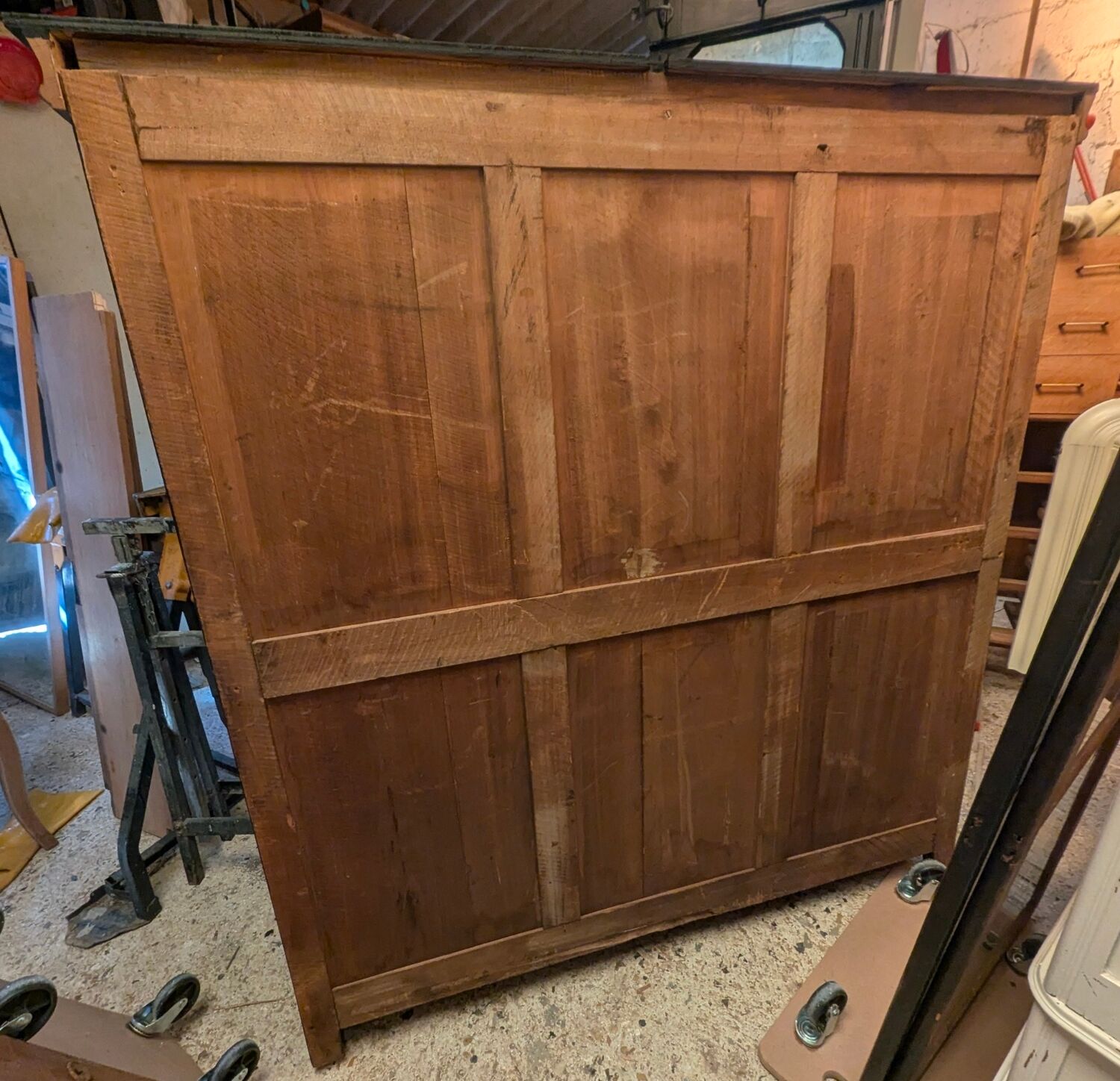 Glass display cabinet, 19th century.