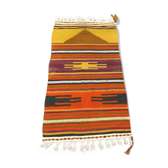 Tapis vintage turc kilim 133x70 cm