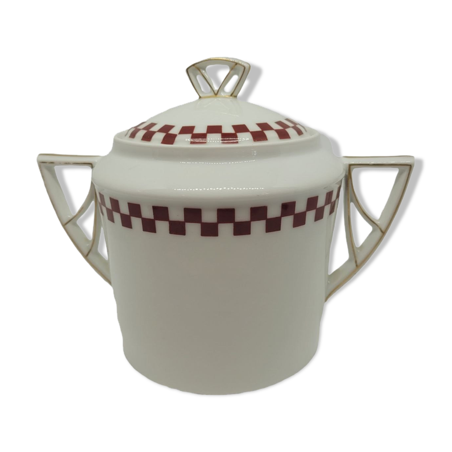 Sugar Art Deco porcelain Limoges