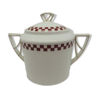 Sugar Art Deco porcelain Limoges