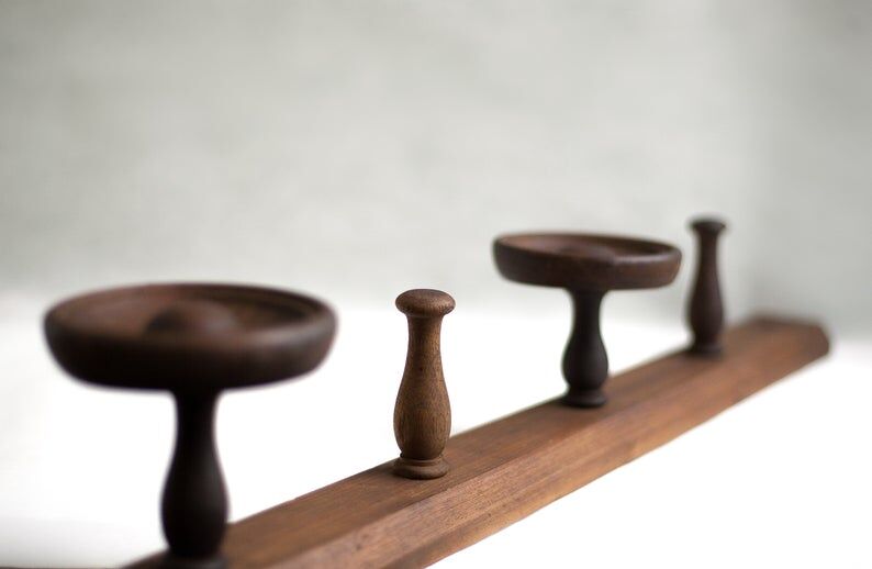Wooden coat rack