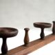 Wooden coat rack