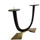 Art Deco style 2-armed candleholder, Germany, 1950s