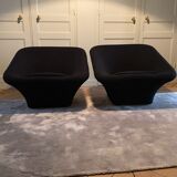 Pair of F564 armchairs called square Mushroom by Pierre Paulin for Artifort