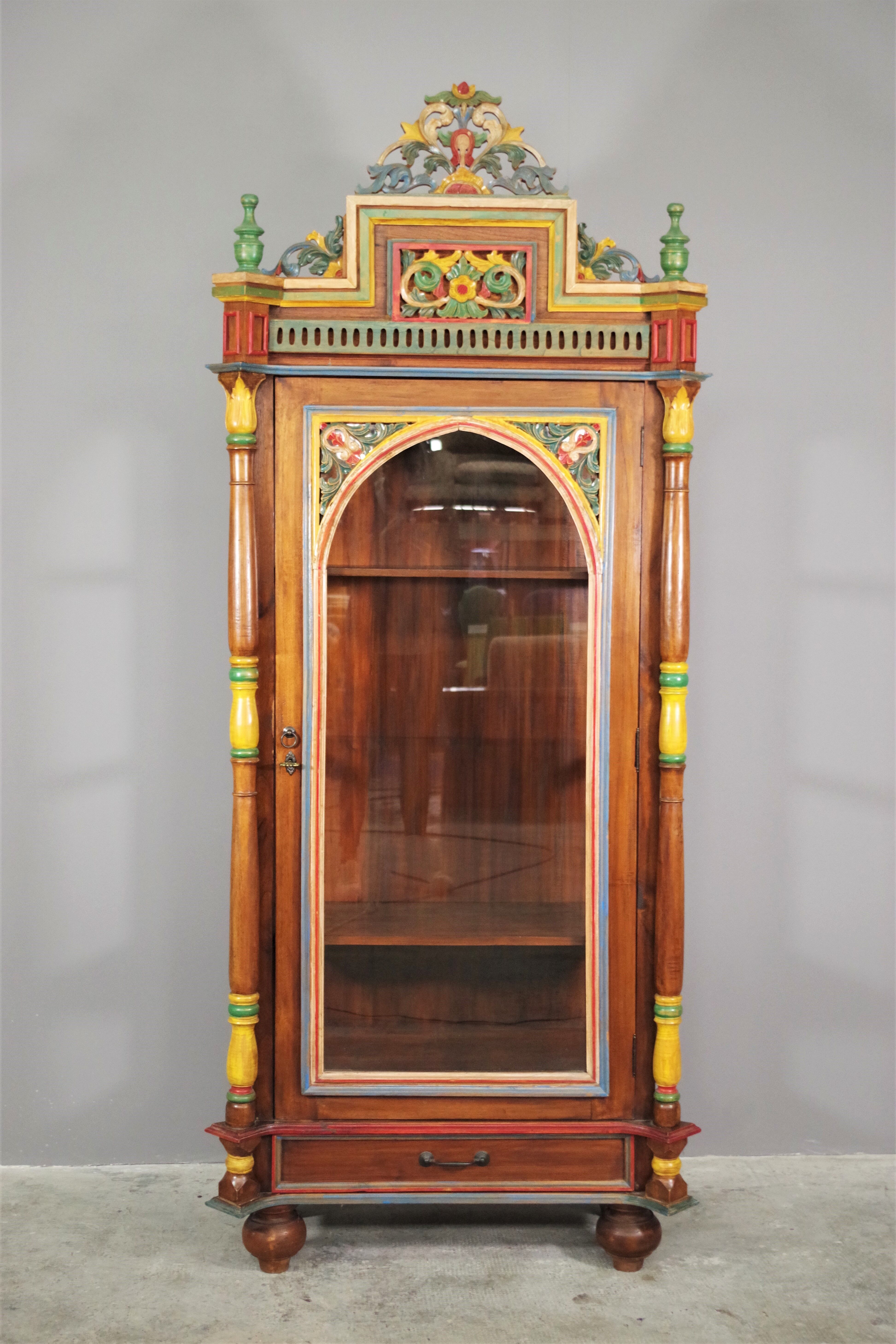 Carved wooden sideboard
